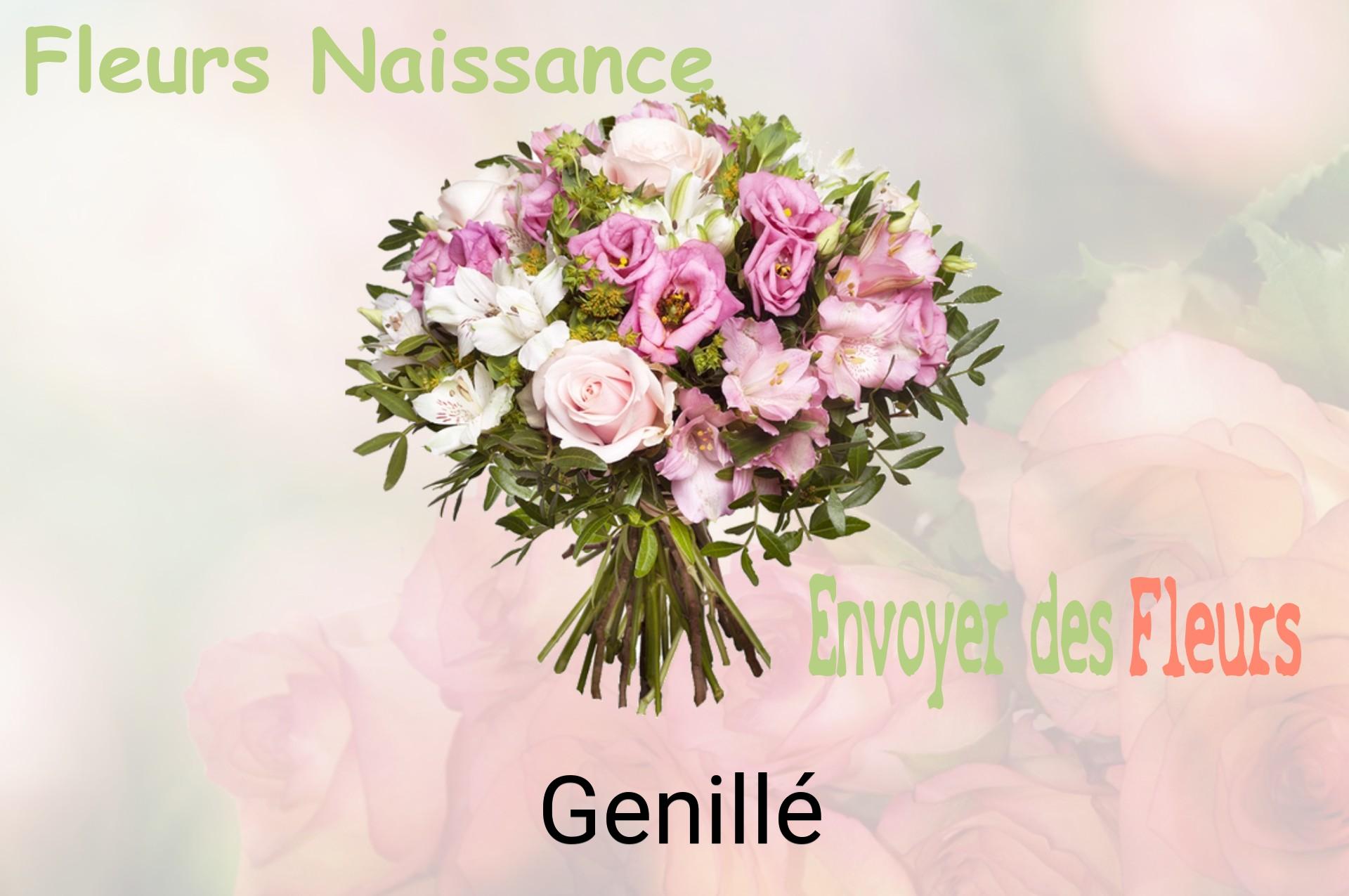 Bouquet de fleurs de naissance livré à Genillé
